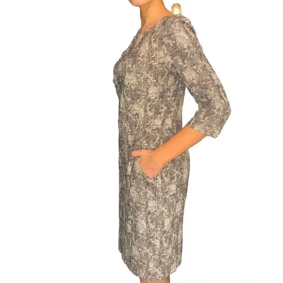 MM Lafleur Preppy Womens 6 Black Sheath Career Business Casual Capsule Dress - Picture 2 of 14